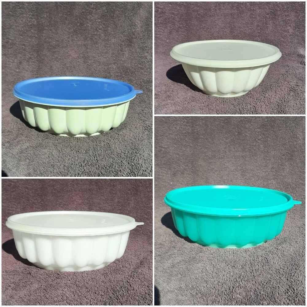 Tupperware Jell-O/Ice Mold Set Vintage 3-Piece You Pick 4 & 6 Cup